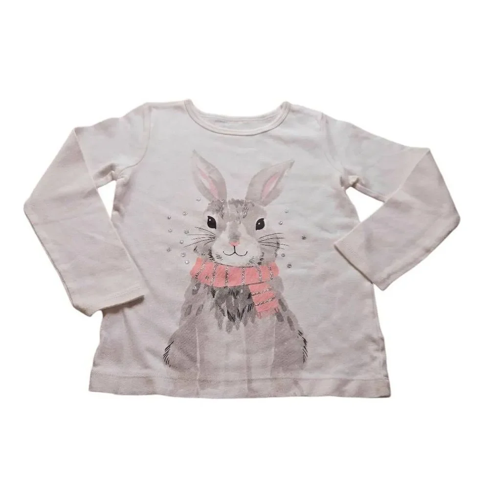 Carter's bunny rabbit longsleeve shirt 4T